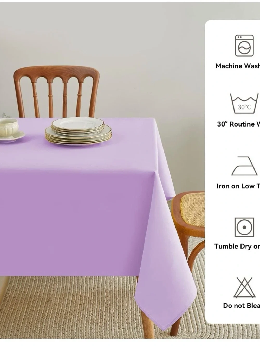 Waterproof washable rectangle Tablecloth - Home Dining